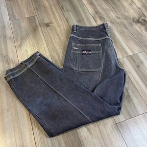 Enyce Carpenter Jeans Baggy Fit Denim Pants Gray Size 36